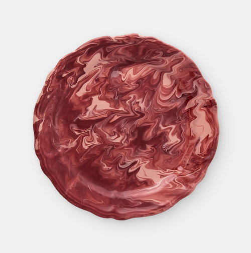 Cranberry Ceramiche Nicola Fasano Caldera Dinner Plate