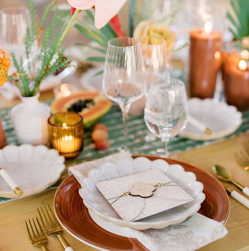 Cognac Evelyn Dinnerware - customer photo