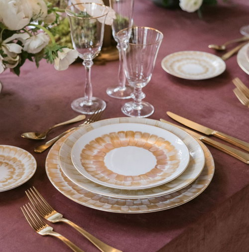 Terra Rose Marie Da&acirc;ge Dahlia-Petal Dinnerware - customer photo